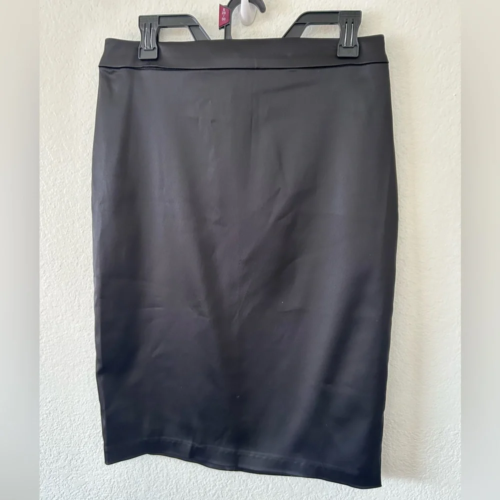 Tadashi Shoji Black Pencil Skirt | Classic Elegant‎ Knee Length SZ 10